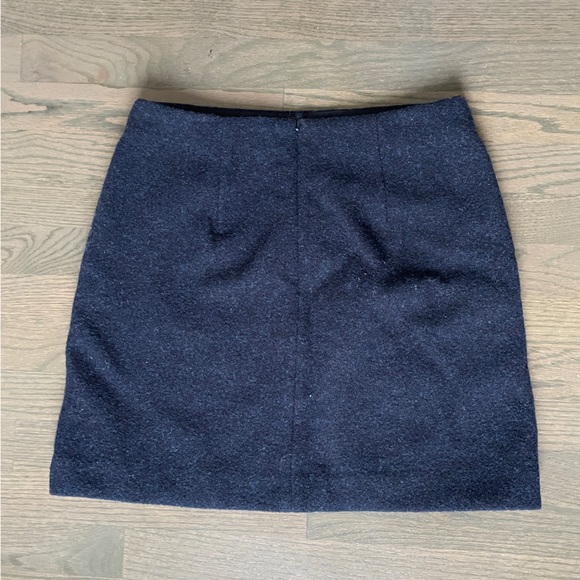 Uniqlo | Navy Wool Mini Skirt - Picture 2 of 3